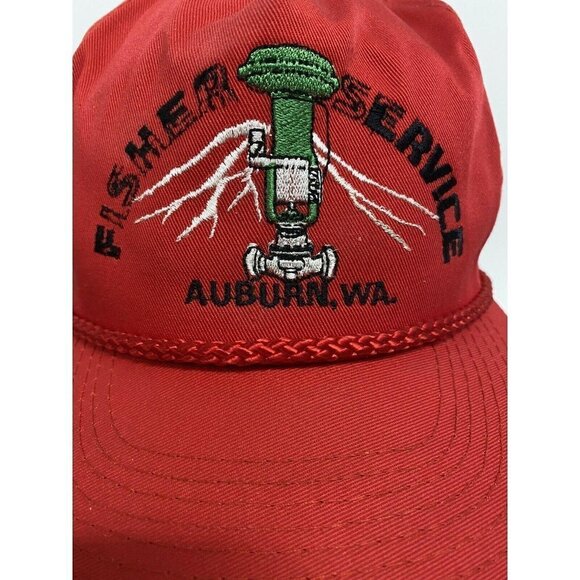 Vintage Otto Red Snapback Trucker Hat Cap Adjust - Picture 2 of 8